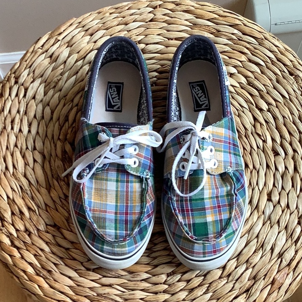 Vans Blue and Green Sneakers Casual Style